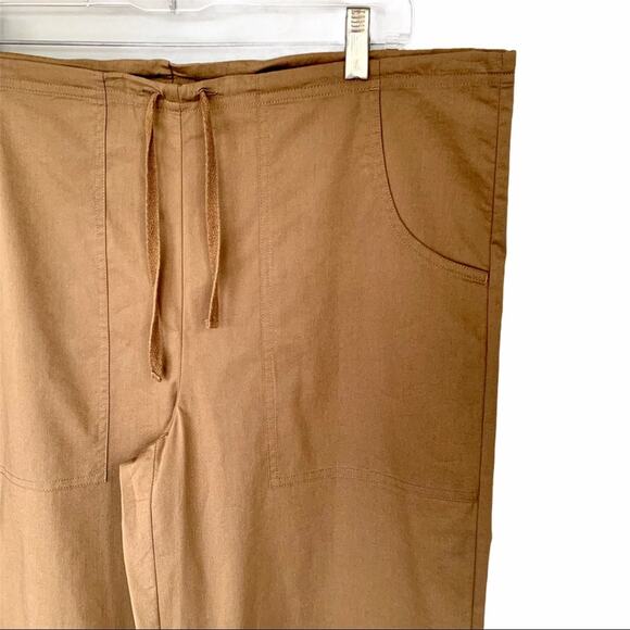 Chico's Dune Stretch High Rise Wide Leg Cropped Pants Size 1 M 8 - Picture 5 of 10